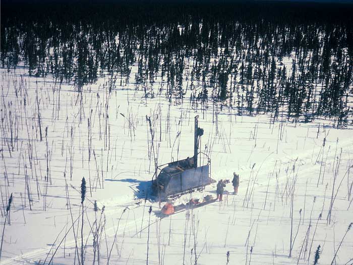 Sonic drilling of overburden in northern Saskatchewan